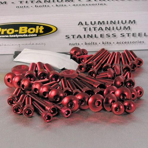 Pro Bolt - Pro Bolt 50-Piece Workshop Kit (Bolts, Nuts & Washers) - Red - WSKIT50-R