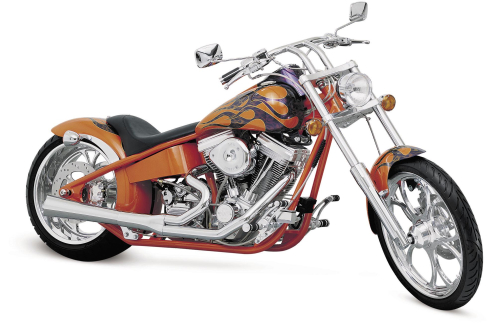 SuperTrapp - SuperTrapp 2-Into-1 Supermegs Exhaust System for 230mm Wide Tire - Custom - Slash Cut - Chrome - 128-71470