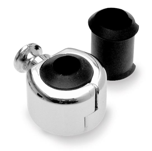 Bikers Choice - Bikers Choice Swivel Head Cable Clamp Guide - Single 15/64, 9/32, 15/16 and 11/32 - Chrome - 11-0049