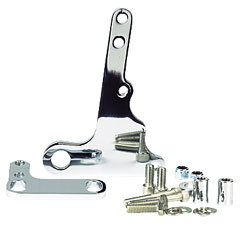 JayBrake - JayBrake Front Bracket Kit for Quad Brake Caliper - 10in. Rotor - Polished - J-300-491