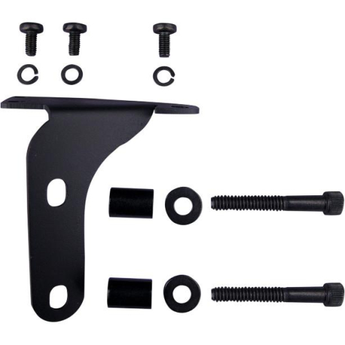 J&M - J&M JMCB-2003 Mounting Bracket Kit for Harley - Black - JCB03-HBK02