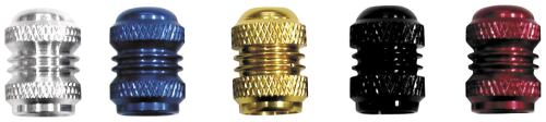 Keiti - Keiti Knurled Tire Valve Cover - Black - B311-1K