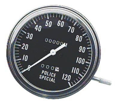 Bikers Choice - Bikers Choice 5in. FL Type Speedometer - 2:1 Ratio Front Wheel Drive - Police Special - 73139ABX