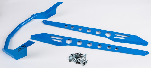 Skinz Protective Gear - Skinz Protective Gear Rear Custom Aluminum Bumper - Fuel Blue - SDRB460-FBL