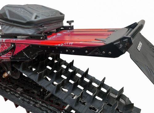 Skinz Protective Gear - Skinz Protective Gear Rear Custom Aluminum Bumper with 7in. Tunnel Cut - PRBTC160-FBK