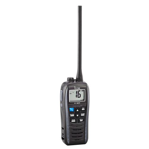 Icom - Icom M25 Handheld Floating VHF Marine Radio - Metallic Gray