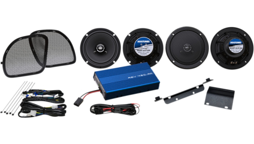 Hogtunes - Hogtunes Gen 4 200-Watt Amp/Speaker Kit - G4RGULTRAKIT-RM