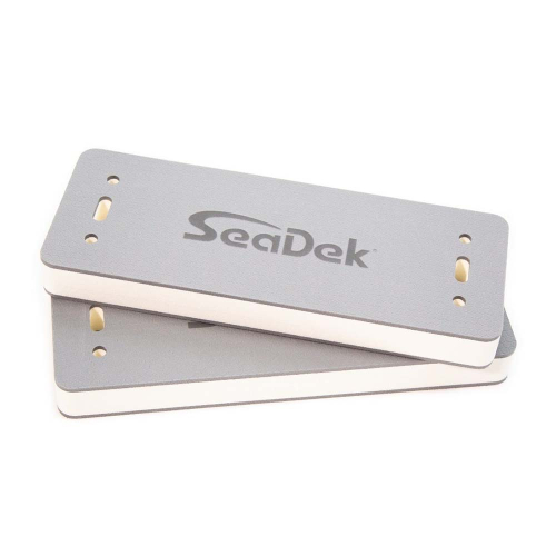 SeaDek - SeaDek 20" x 8" x 2" Flat Fenders Small 2-Pack Storm Grey/White