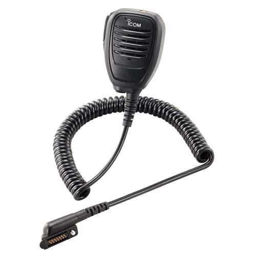 Icom - Icom HM-222H Waterproof Speaker Mic w/3.5mm Accessory Jack &amp; 14-Pin Connector