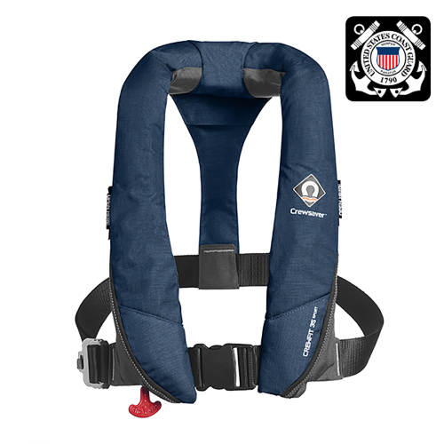 Crewsaver - Crewsaver Crewfit 35 Sport USCG Automatic Life Jacket - Navy Blue