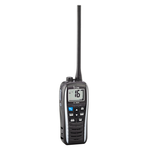 Icom - Icom M25 Handheld Floating VHF Marine Radio - Pearl White