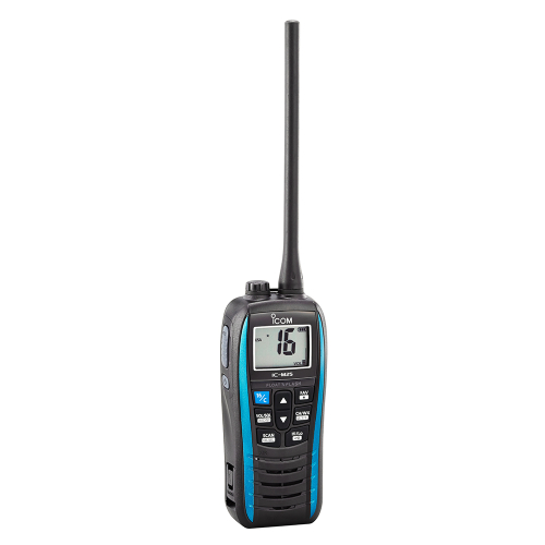 Icom - Icom M25 Handheld Floating VHF Marine Radio - Marine Blue