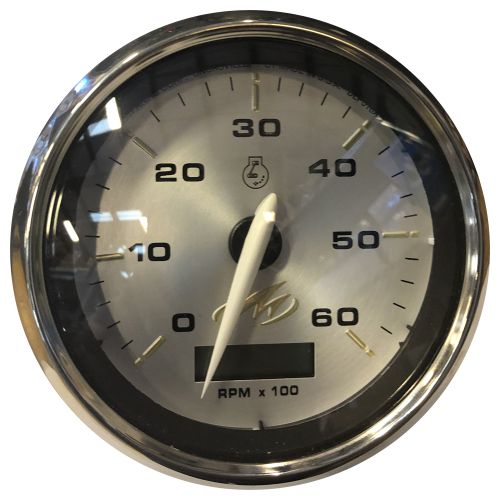 Faria Beede Instruments - Faria Monterey 4" Tachometer (6000 RPM) w/Digital Hourmeter