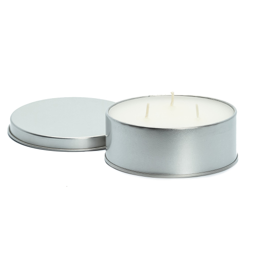 Camco - Camco Citronella Candle w/Lid - 4" x 1" 16-Hour Burn Time - 3 Wicks