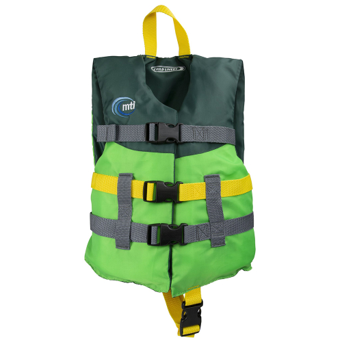 MTI Life Jackets - MTI Child Life Jacket - Bright Green/Forest Green - 30-50lbs