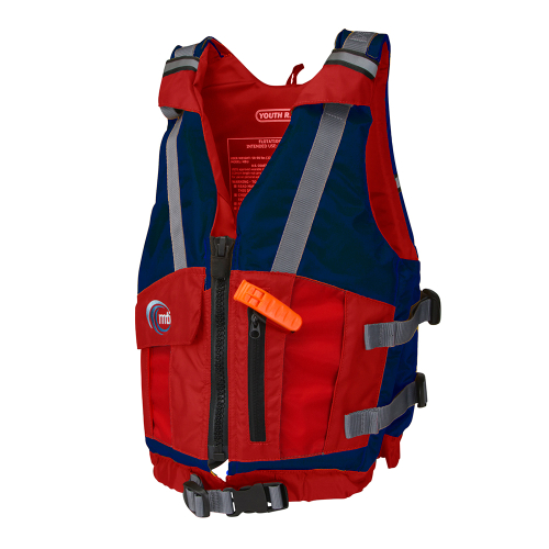 MTI Life Jackets - MTI Youth Reflex Life Jacket - Blue/Red - 50-90lbs