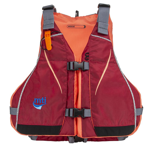 MTI Life Jackets - MTI Moxie Women&#39;s Life Jacket - Merlot/Coral - X-Large/XX-Large
