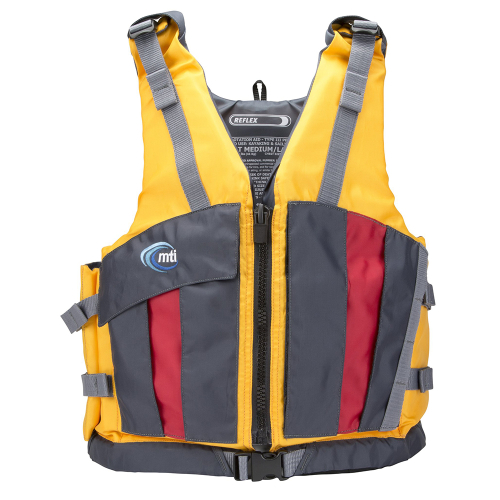 MTI Life Jackets - MTI Reflex Paddling Life Jacket - Mango/Dark Grey - Medium/Large