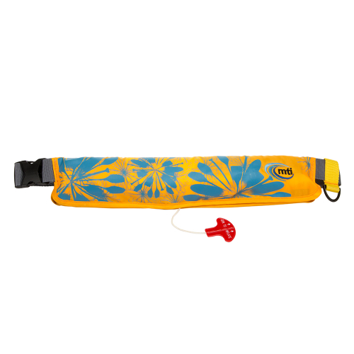 MTI Life Jackets - MTI 16G Inflatable Belt Pack - Manual - Mango/Cyan