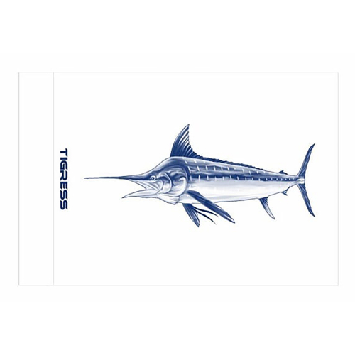 Tigress - Tigress White Marlin Release Flag - 12" x 18"