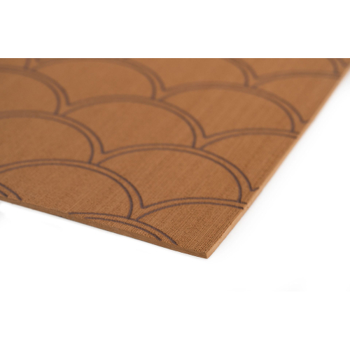 SeaDek - SeaDek 40" x 80" 5mm Sheet Mocha Brushed Fish Scale - 1016mm x 2032mm x 5mm