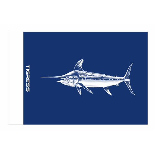 Tigress - Tigress Blue Marlin Release Flag - 12" x 18"