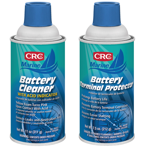 CRC Industries - CRC Marine Battery Terminal Cleaner &amp; Protector Bundle