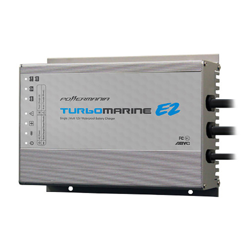 Powermania - Powermania Turbo M106E2 6 Amp Single Bank 12VDC Waterproof Charger