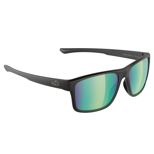 H2Optix - H2Optix Coronado Sunglasses Matt Black, Brown Green Flash Mirror Lens Cat. 3 - AR Coating
