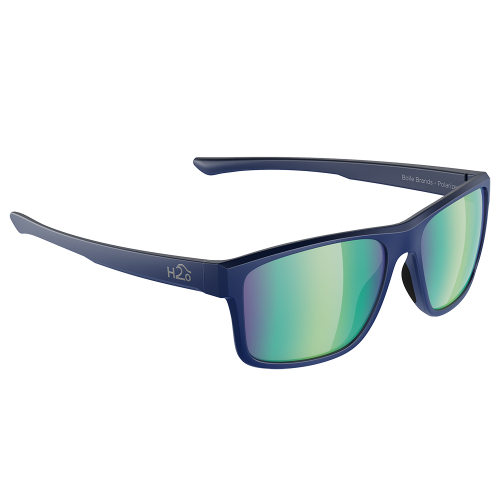 H2Optix - H2Optix Coronado Sunglasses Navy-Matte, Green Flash Mirror Lens Cat. 3 - AR Coating