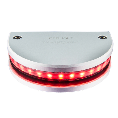 Lopolight - Lopolight Red 180&deg; Navigation Light - 3nm Vertical Mount - 0.7M Cable