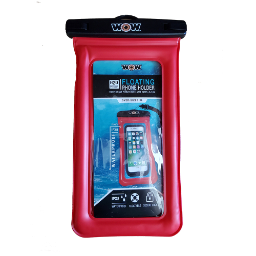 WOW Watersports - WOW Watersports H2O Proof Smart Phone Holder - 5" x 9" - Red
