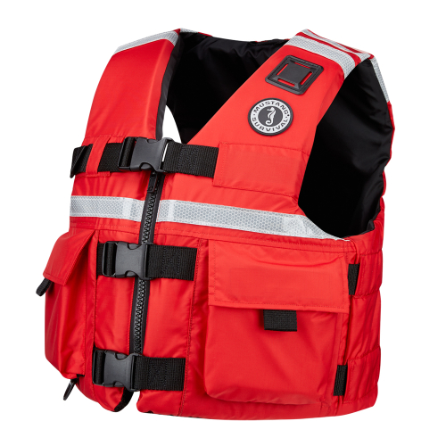 Mustang Survival - Mustang SAR Vest w/SOLAS Reflective Tape - Medium - Red