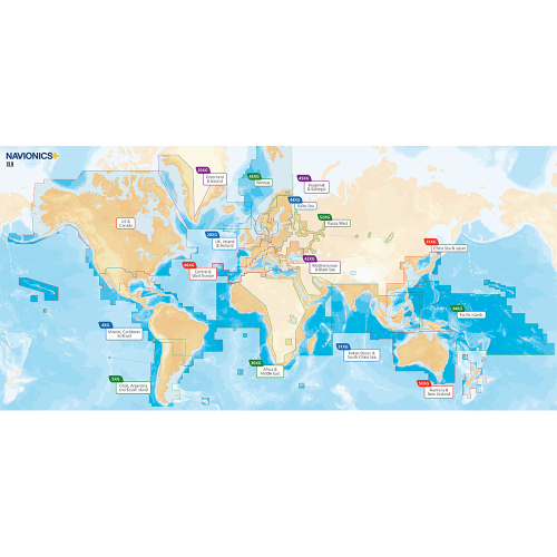 Navionics - Navionics Navionics+ Updates Flexible Coverage World - microSD
