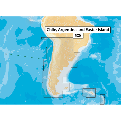Navionics - Navionics Navionics+ MSD/NAV+5XG Chile, Argentina &amp; Easter Island - microSD Format