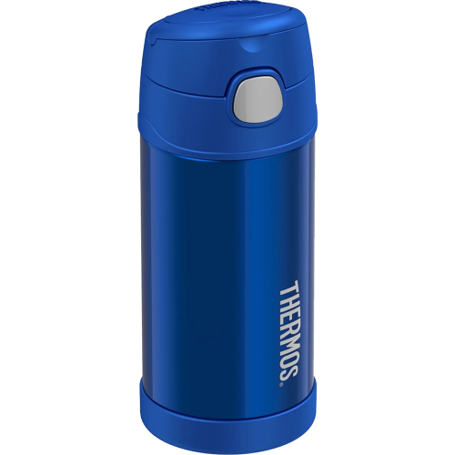 Thermos - Thermos FUNtainer&reg; Stainless Steel Insulated Blue Water Bottle w/Straw - 12oz