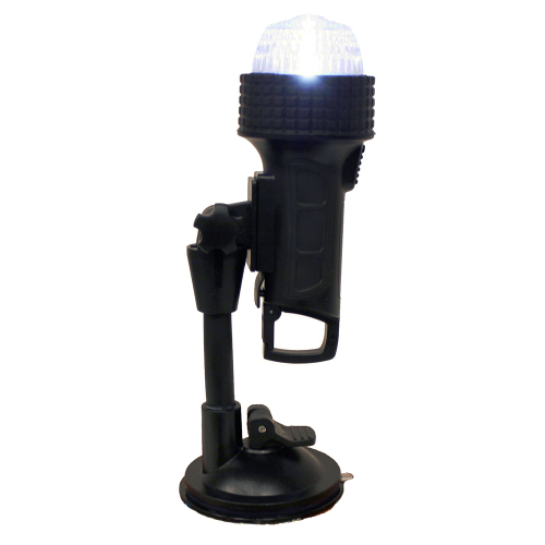Aqua Signal - Aqua Signal Series 27 Portable All-Round Light w/24" Pole C-Clamp, U-Bracket, Suction Cup &amp; Inflatable Adapter