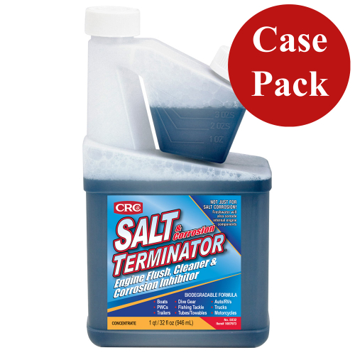 CRC Industries - CRC SX32 Salt Terminator&reg; Engine Flush, Cleaner &amp; Corrosion Inhibitor - 32 FL Oz *Case of 7