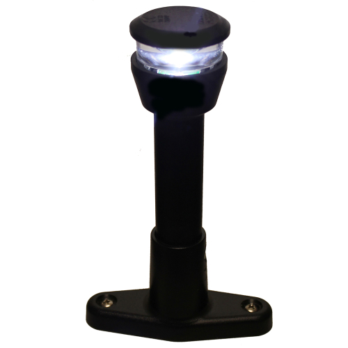 Aqua Signal - Aqua Signal Series 30 All-Round Deck Mount Light - White LED w/5.3" Mounting Arm - Black Housing