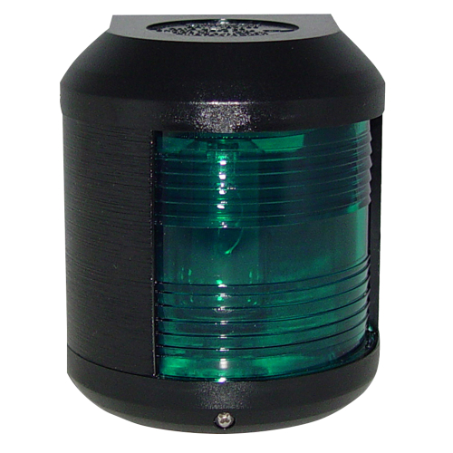 Aqua Signal - Aqua Signal Series 41 Starboard Side Mount Light - 25W- Black Housing