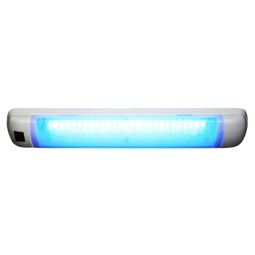Aqua Signal - Aqua Signal Maputo Rectangular Multipurpose Interior Light w/Rocker Switch - Blue/White LED