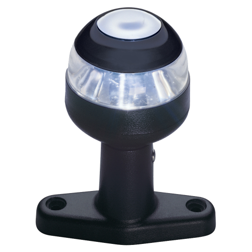 Aqua Signal - Aqua Signal Series 22 4" Anti-Glare All-Round Pedestal Deck Mount Light - Black Housing