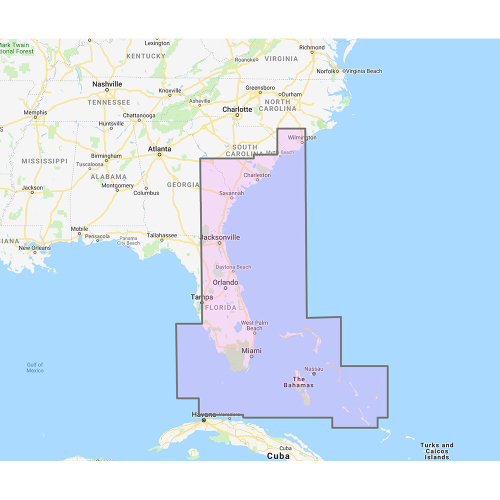 Furuno - Furuno U.S. SE Florida - Bahamas Chart Pack - Vector Chart, 3D Data, Satellite Photos - Unlock Code
