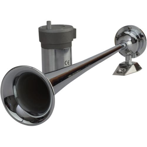 Sea-Dog - Sea-Dog Chrome Plated Trumpet Airhorn Long Single w/Compressor