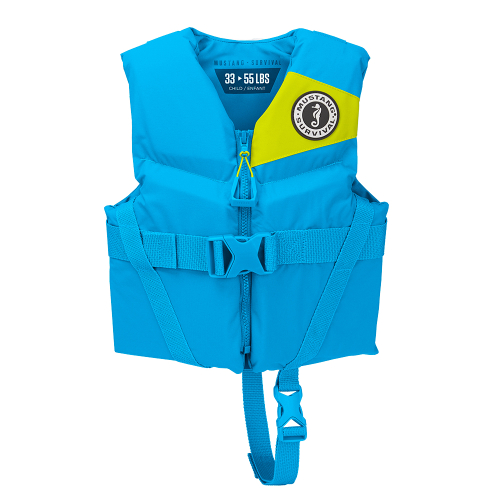 Mustang Survival - Mustang Rev Child Foam Vest - 33-55lbs - Azure Blue