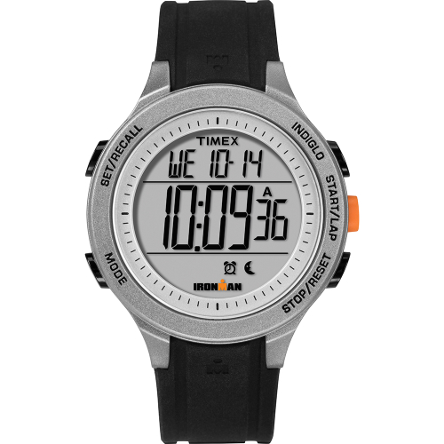 Timex - Timex IRONMAN&reg; Essential 30-Lap Unisex Watch - Black/Grey/Orange