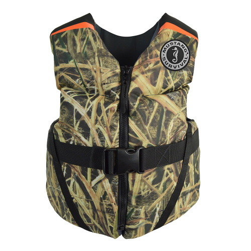 Mustang Survival - Mustang Rev Youth Foam Vest - 55-88lbs - Mossy Oak/Shadow Grass Blades