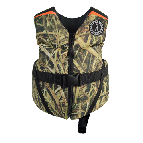 Mustang Survival - Mustang Rev Child Foam Vest - 33-55lbs - Mossy Oak Shadow Grass Blades