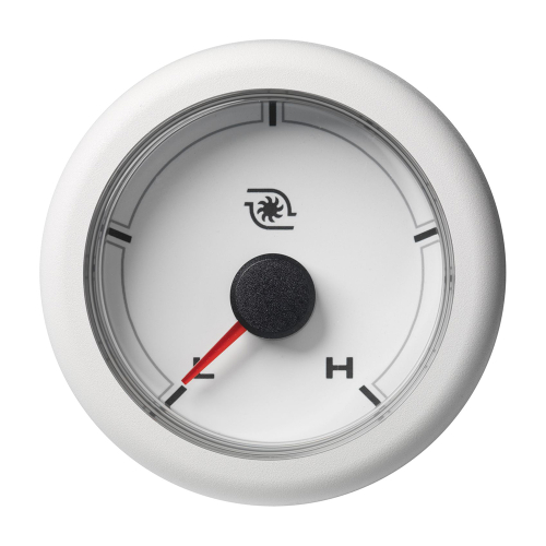 Veratron - Veratron 52MM (2-1/16") OceanLink Boost Pressure Gauge - Low/High (30 PSI) - White Dial &amp; Bezel