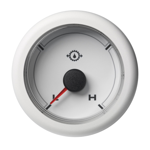 Veratron - Veratron 52MM (2-1/16") OceanLink Transmission Oil Pressure Low/High (440 PSI) - White Dial &amp; Bezel
